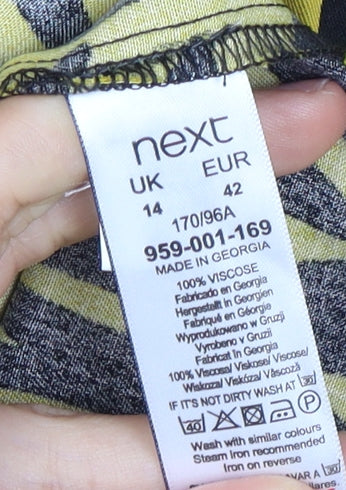 Next Women Multicoloured Animal Print Dress Size 14