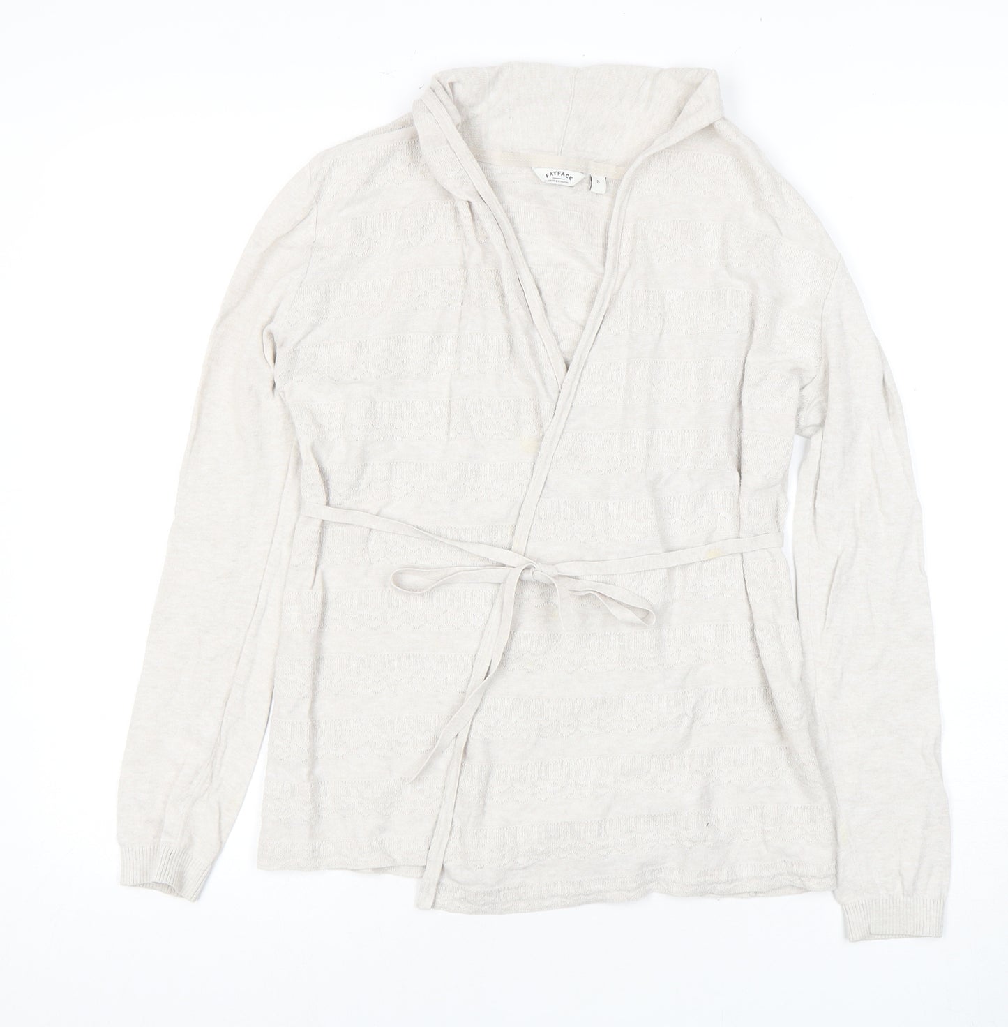 FatFace Women's Beige Wrap Jumper, Size 8