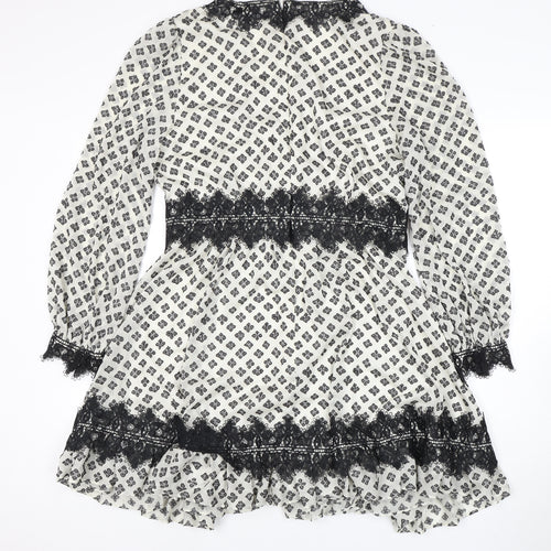 Forever New Women's Black & White Dress, Size 14, Party