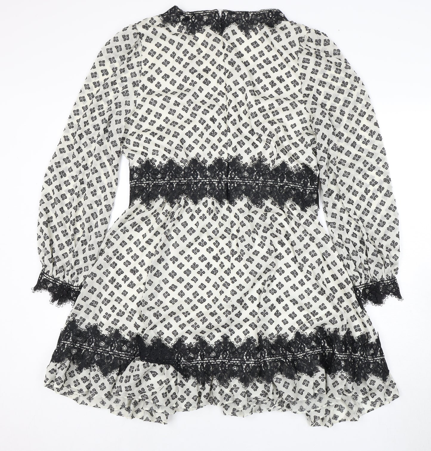 Forever New Women's Black & White Dress, Size 14, Party