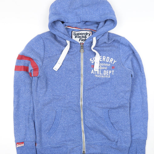 Superdry Men Blue Full Zip Hoodie M