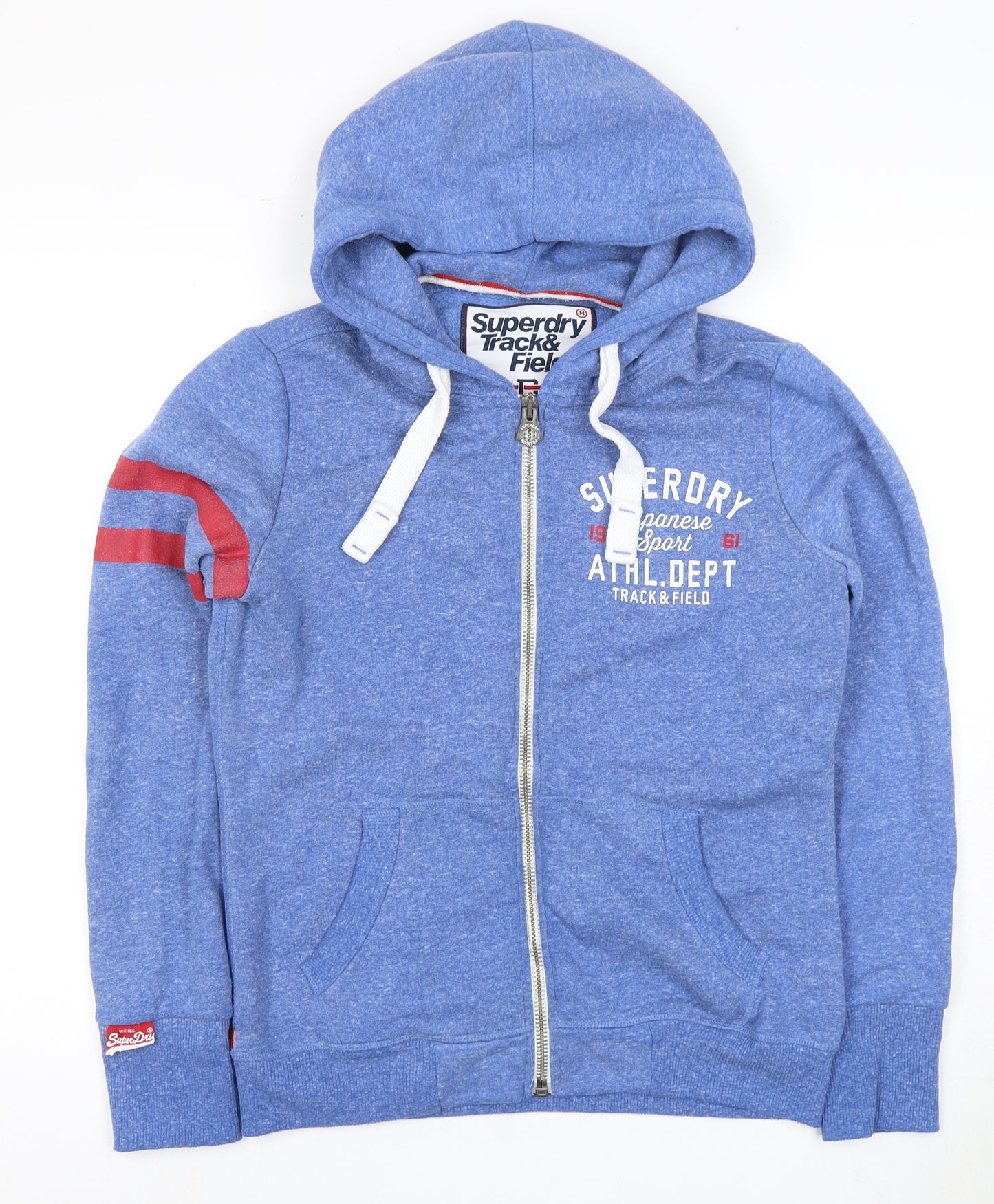Superdry Men Blue Full Zip Hoodie M