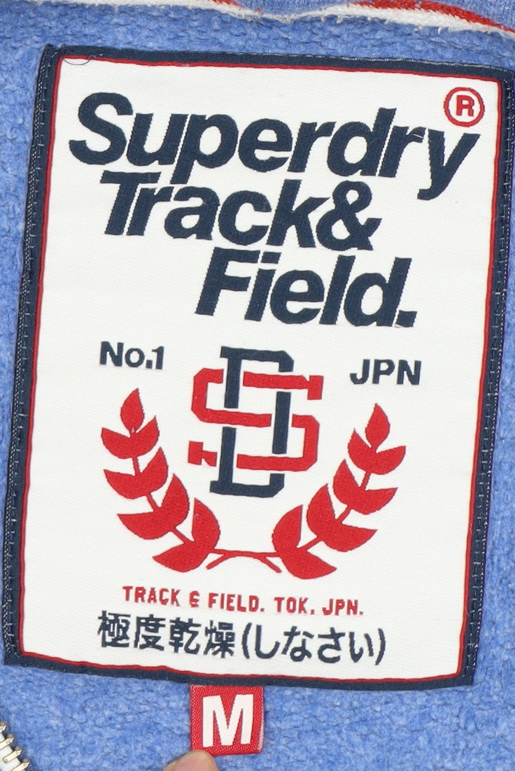 Superdry Men Blue Full Zip Hoodie M
