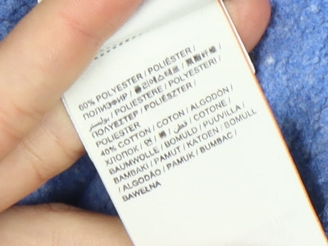 Superdry Men Blue Full Zip Hoodie M