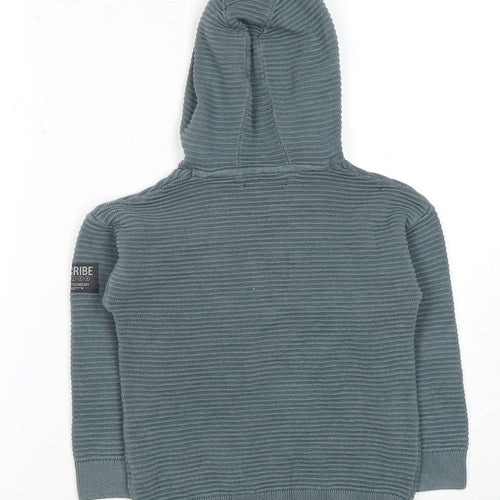 Next Boys Green Hooded Pullover with Zip Pocket - 5 Years