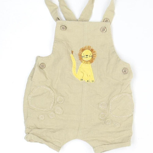 Next Beige Lion Baby Shorts 0-3 Months, Unisex