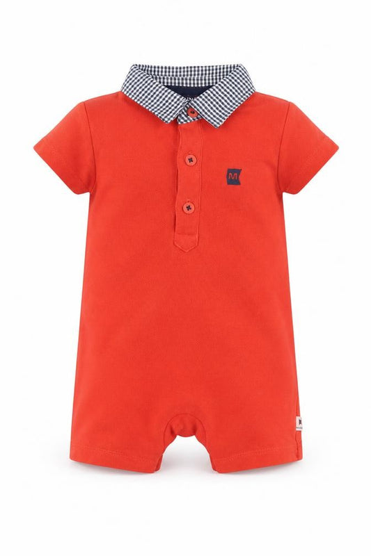 Maine Unisex Baby Orange Babygrow 3-6 Months Cotton Easy Care