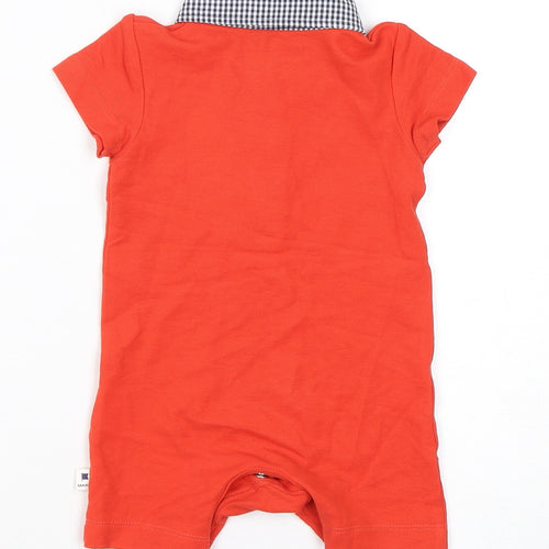 Maine Unisex Baby Orange Babygrow 3-6 Months Cotton Easy Care