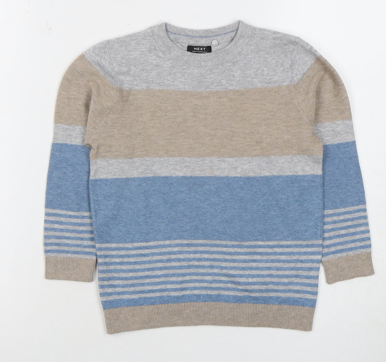 Next Boys Multicoloured Striped Jumper Pullover 4-5 Years