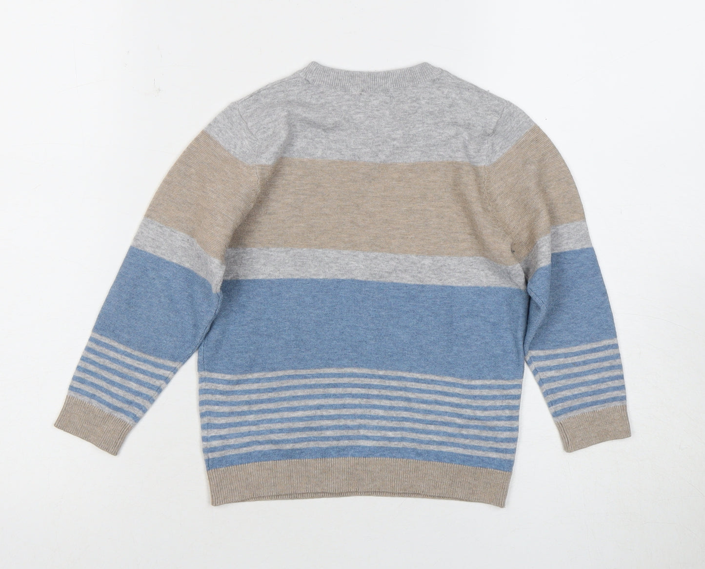 Next Boys Multicoloured Striped Jumper Pullover 4-5 Years