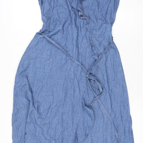 Oasis Women's Blue Sleeveless Dress, Size 12