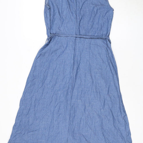 Oasis Women's Blue Sleeveless Dress, Size 12