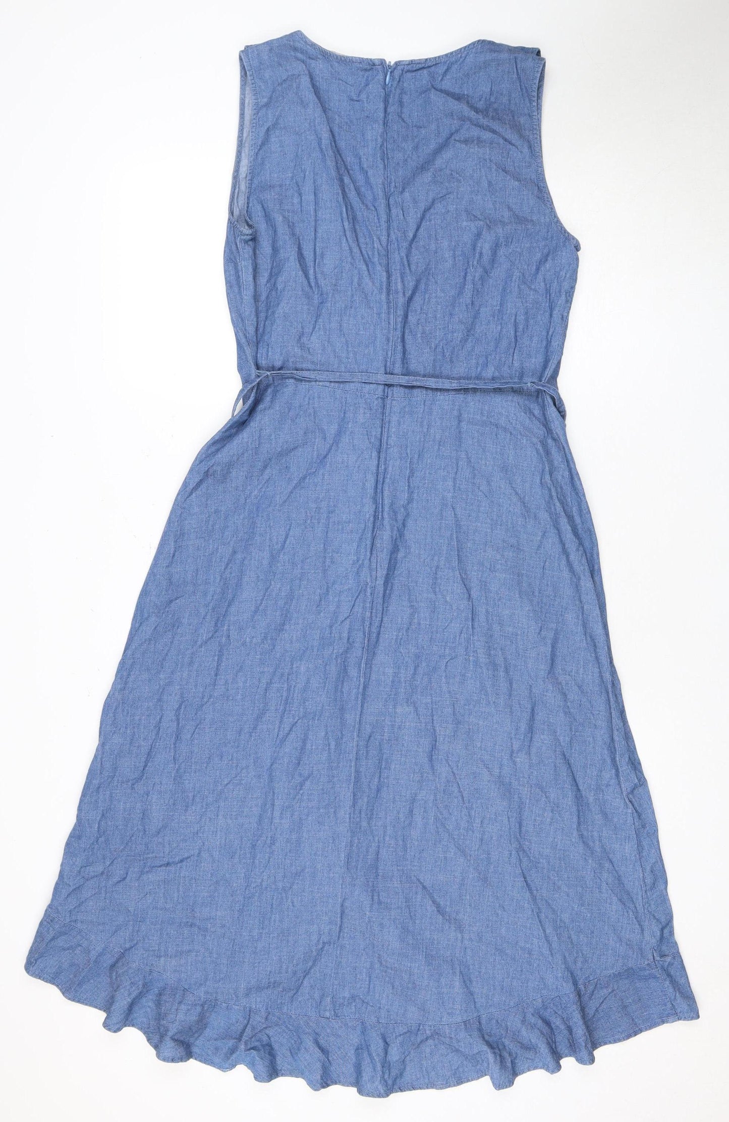 Oasis Women's Blue Sleeveless Dress, Size 12