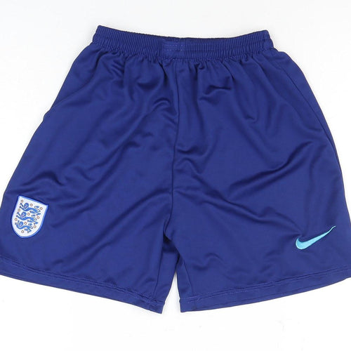 Nike Boys Blue Athletic Football Shorts, Size 3