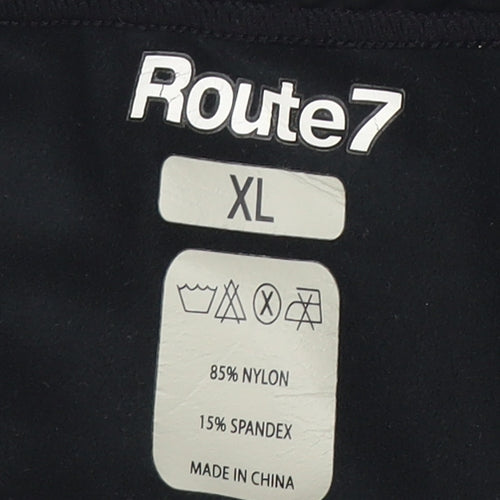 Route7 Men's Black Compression Cycling Shorts XL