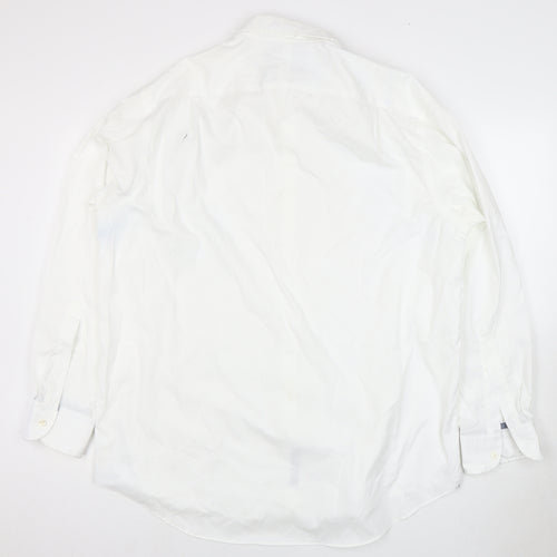 Charles Tyrwhitt Men's White Dress Shirt SS Regular Fit