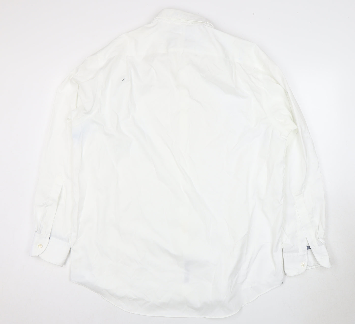 Charles Tyrwhitt Men's White Dress Shirt SS Regular Fit
