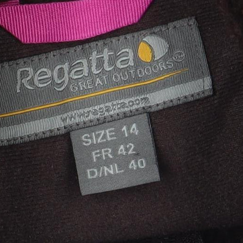 Regatta Women's Brown Fleece Parka Jacket Size 14