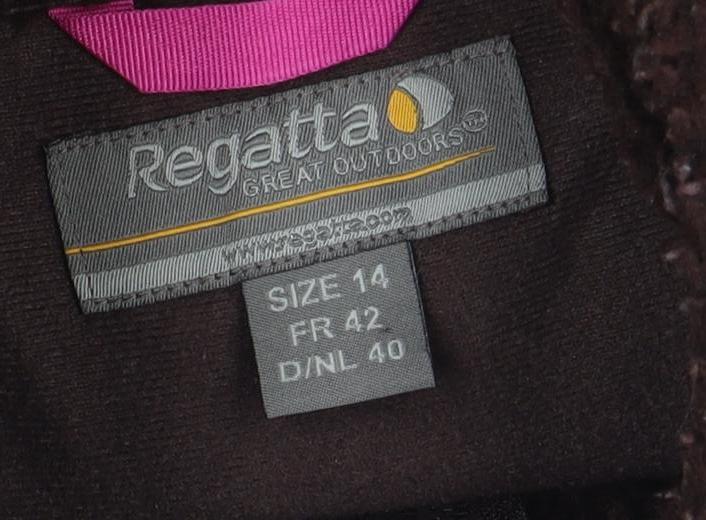 Regatta Women's Brown Fleece Parka Jacket Size 14