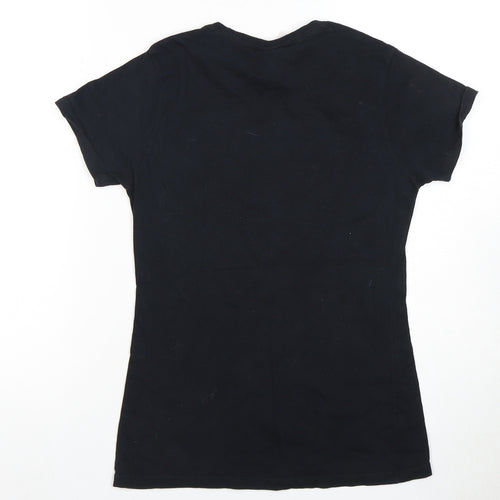 Port & Company Women XS Black Cartoon T-Shirt