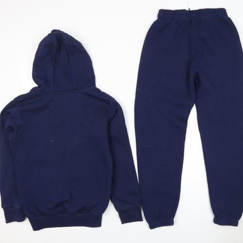 McKenzie Girls Blue Fleece Tracksuit 10-11Y Cozy Hoodie Set