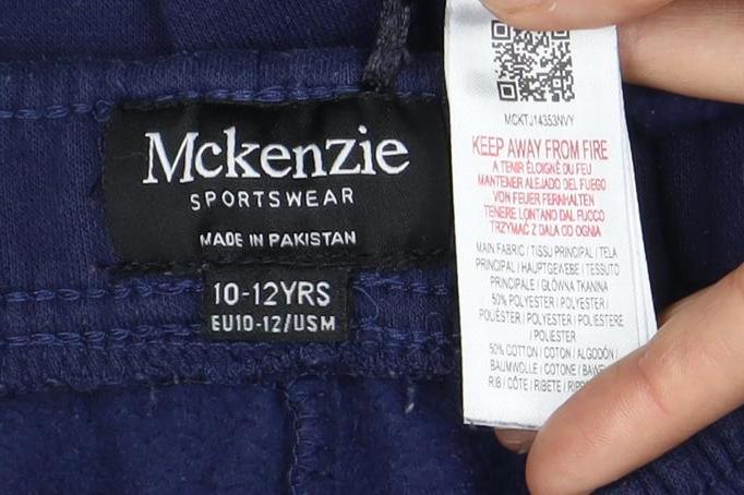 McKenzie Girls Blue Fleece Tracksuit 10-11Y Cozy Hoodie Set