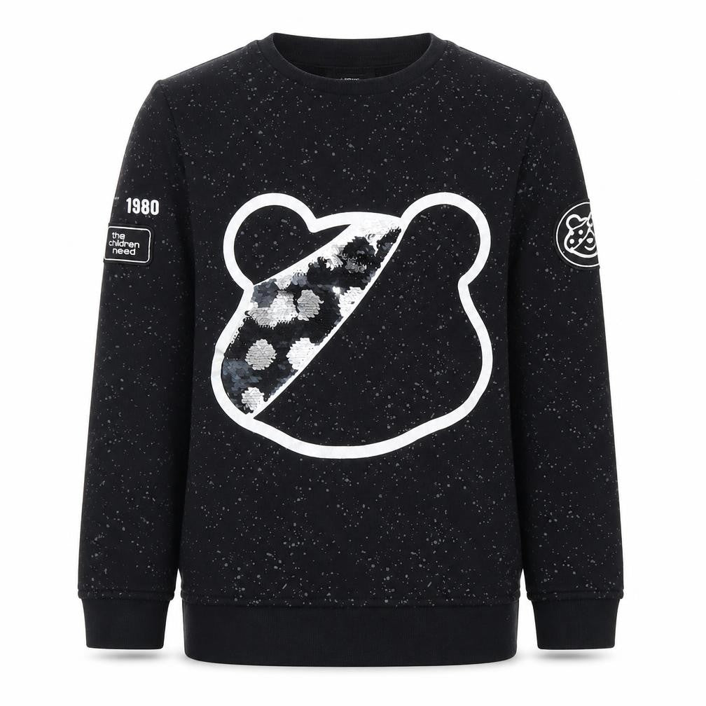 George Boys Black Sequin Sweatshirt 11-12 Years Casual Wear