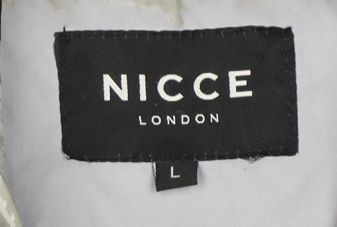 Nicce Men's Black/Grey Windbreaker Jacket L