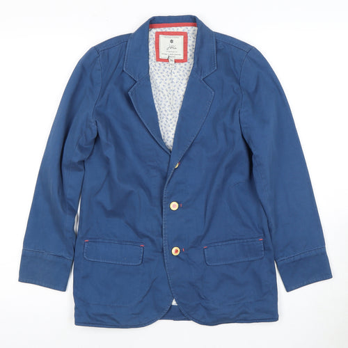 Joules Boys Blue Cotton Blazer, 11-12 Years, Regular Fit