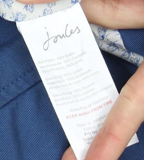 Joules Boys Blue Cotton Blazer, 11-12 Years, Regular Fit