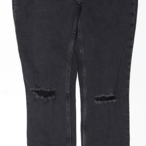 H&M Women's Black Distressed Jeans Size 12
