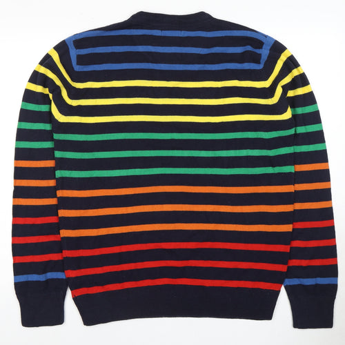Brave Soul Men's XL Multicoloured Striped Pullover