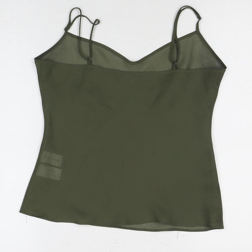 Coast Green Silk Camisole Blouse, Size 12, Party Ready