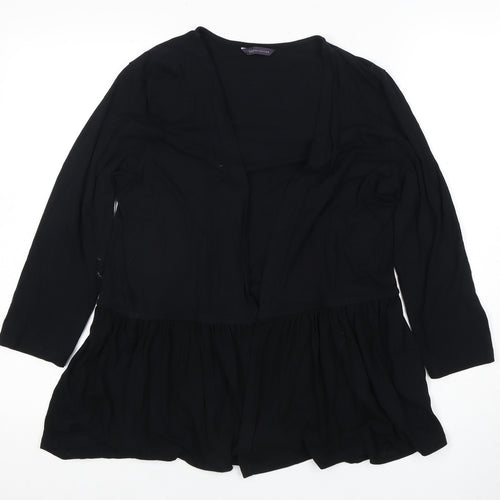 Marks and Spencer Women's Black 3/4 Sleeve Top Size 16
