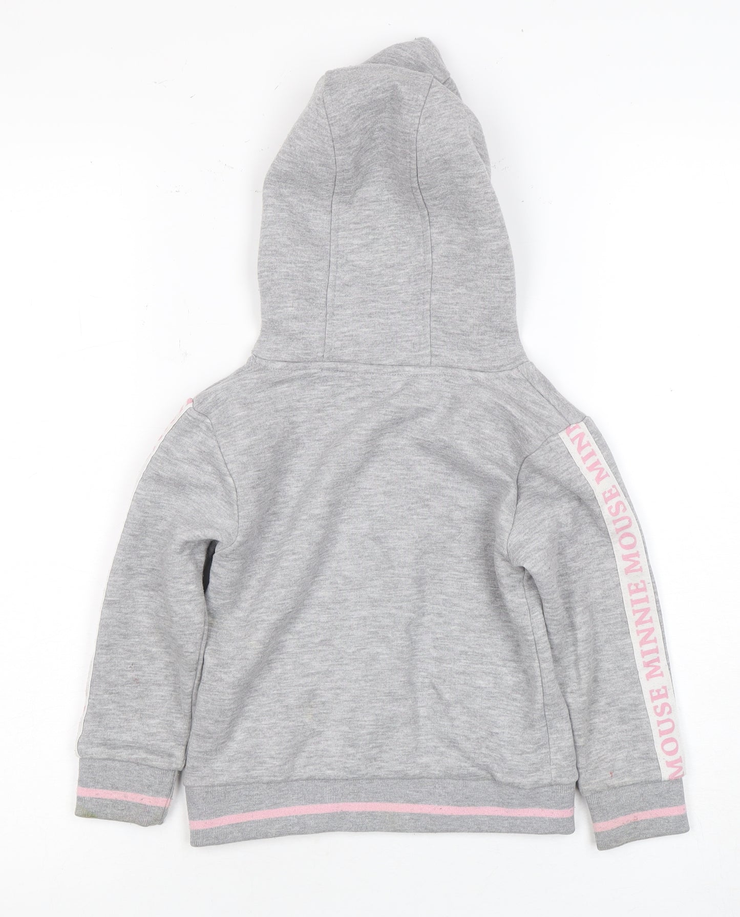 Disney Girls Grey Minnie Mouse Hoodie, Size 4 Years