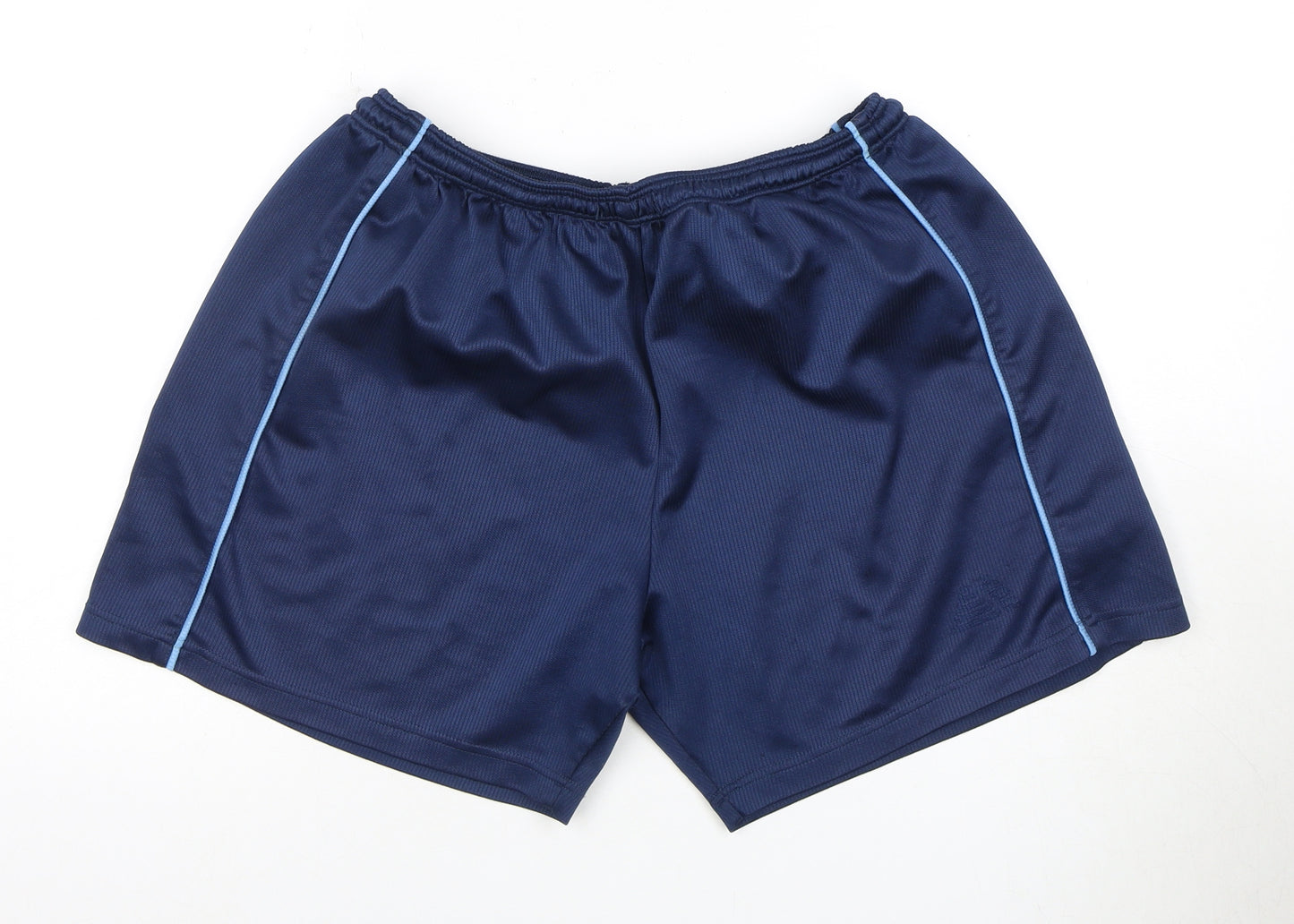 Unisex Blue Polyester Activewear Shorts