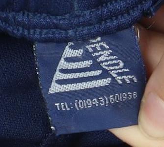 Unisex Blue Polyester Activewear Shorts