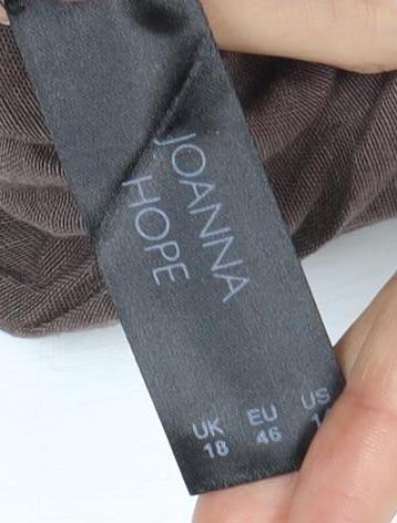 Joanna Hope Brown Women's Straight Trousers Size 18