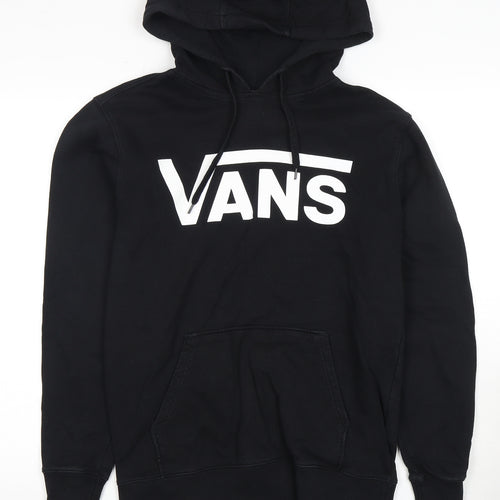 Vans Men's Black S Pullover Hoodie with Logo
