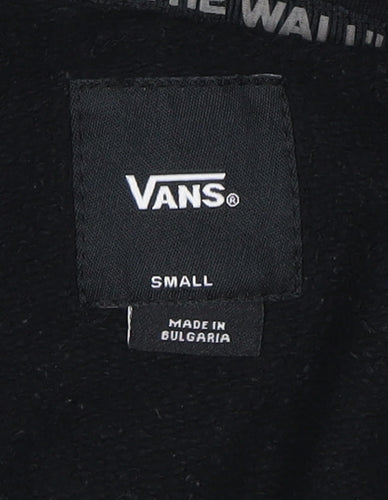 Vans Men's Black S Pullover Hoodie with Logo