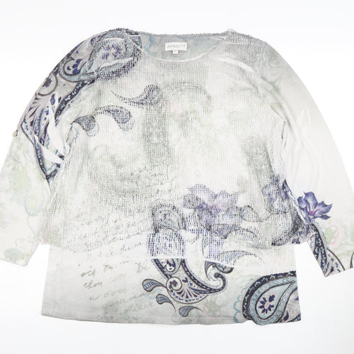Apricot Multicoloured Women's Paisley Tunic Blouse M