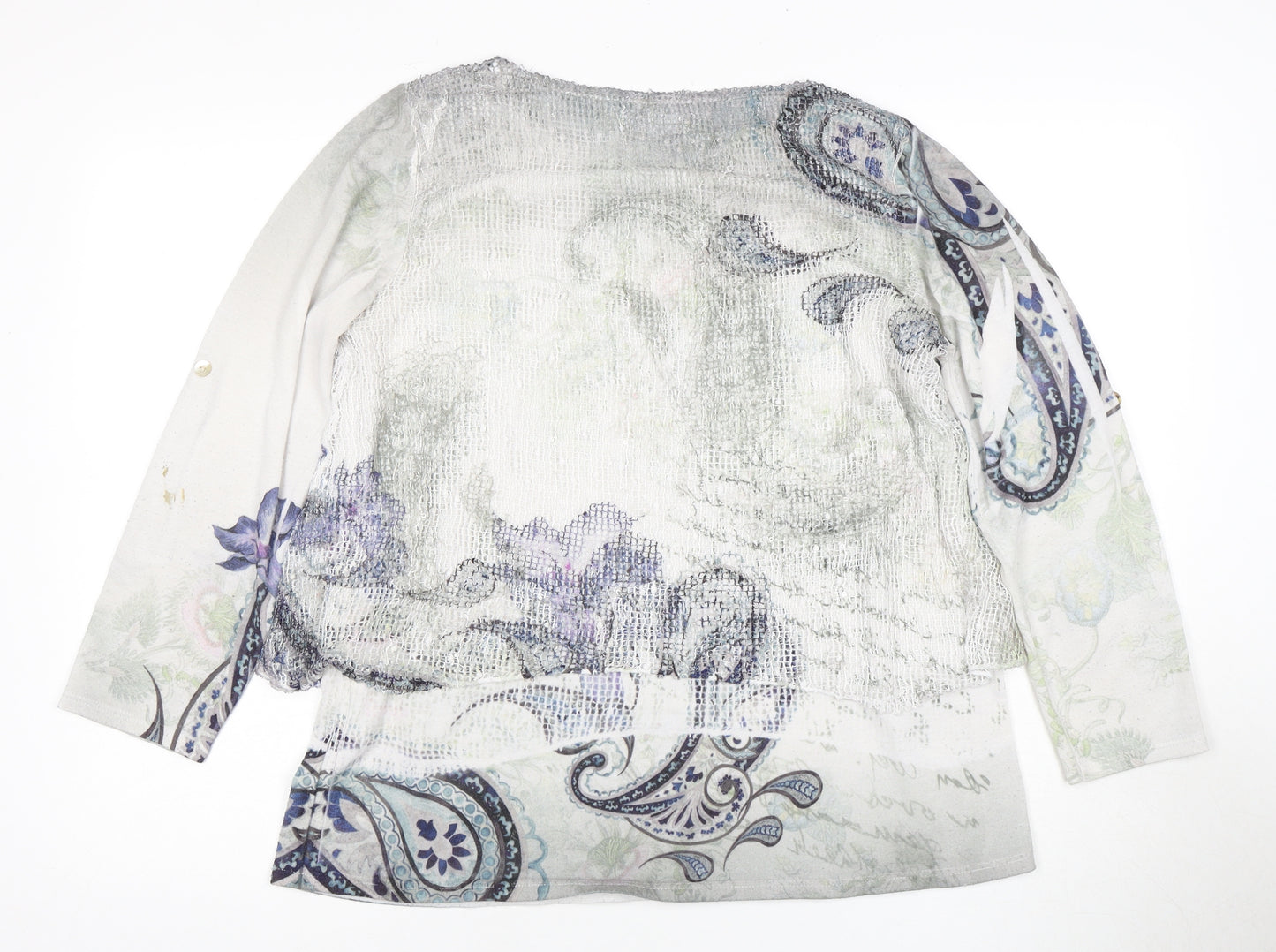 Apricot Multicoloured Women's Paisley Tunic Blouse M