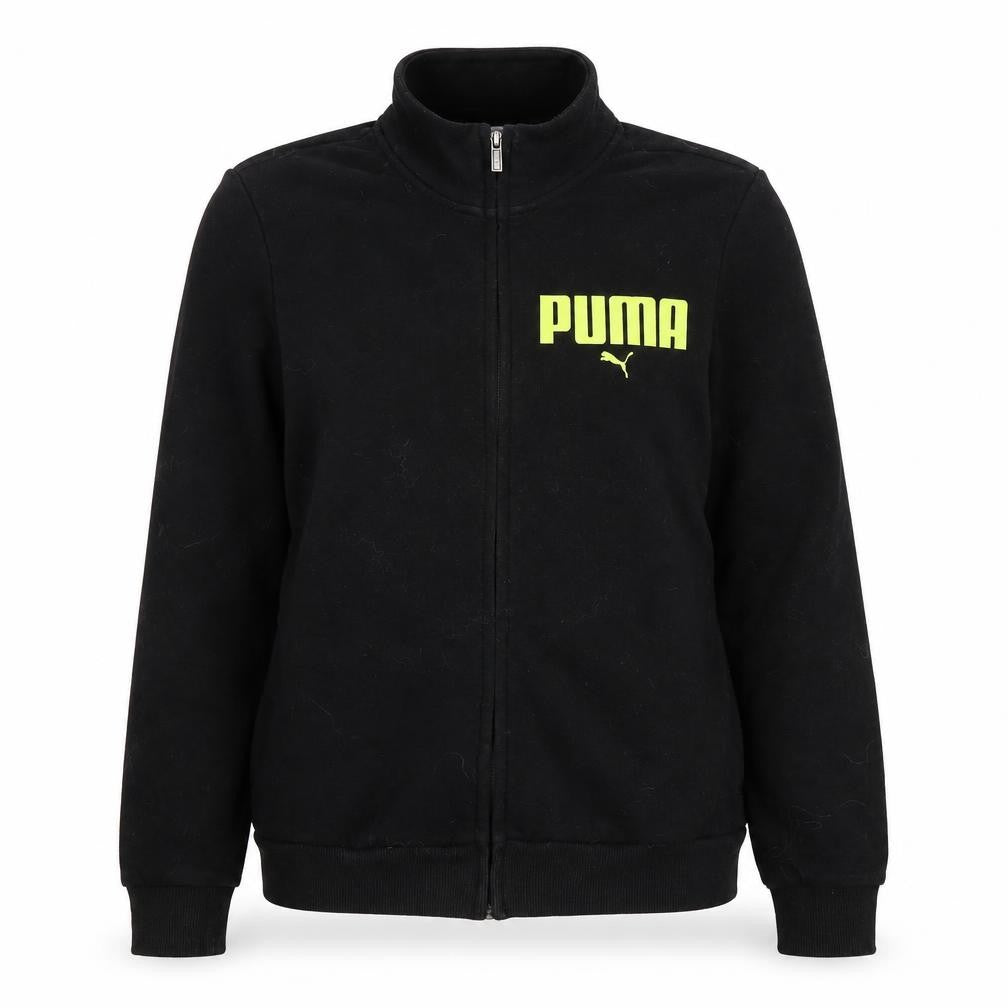 Front view of Puma Women's Black Full Zip Sweatshirt L