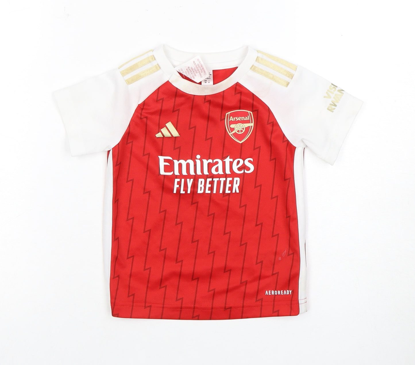 Adidas Arsenal Baby T-Shirt 12-18M Red White Jersey