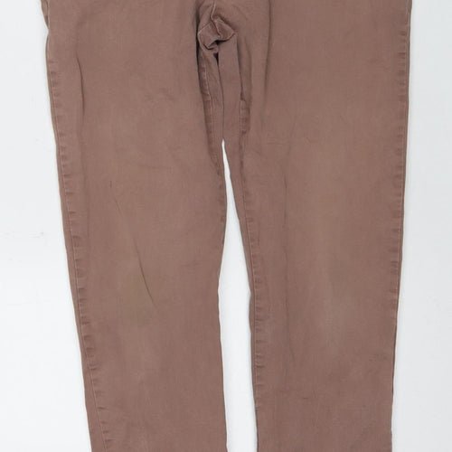 Marks and Spencer Men's Brown Skinny Trousers, Size 34/31