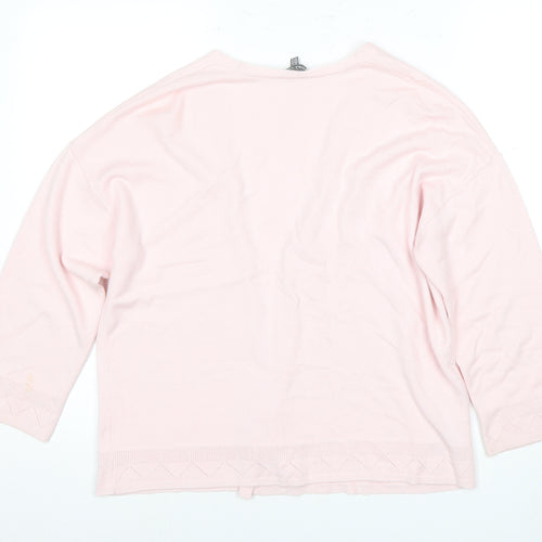 Laura Ashley Women's Pink Cardigan Size 14