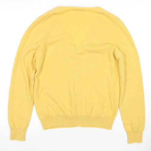 Repeat Women's Yellow Cashmere Cardigan Size 14