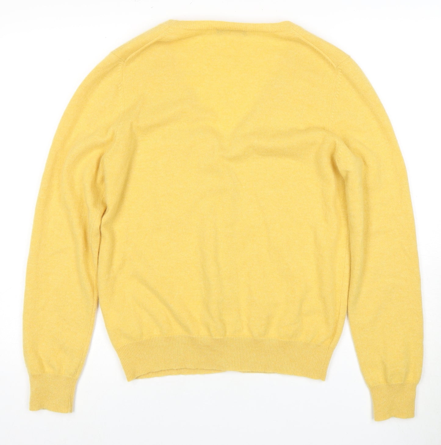 Repeat Women's Yellow Cashmere Cardigan Size 14