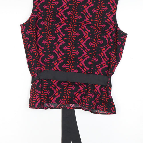 H&M Women's Multicoloured Sleeveless Top Size 14