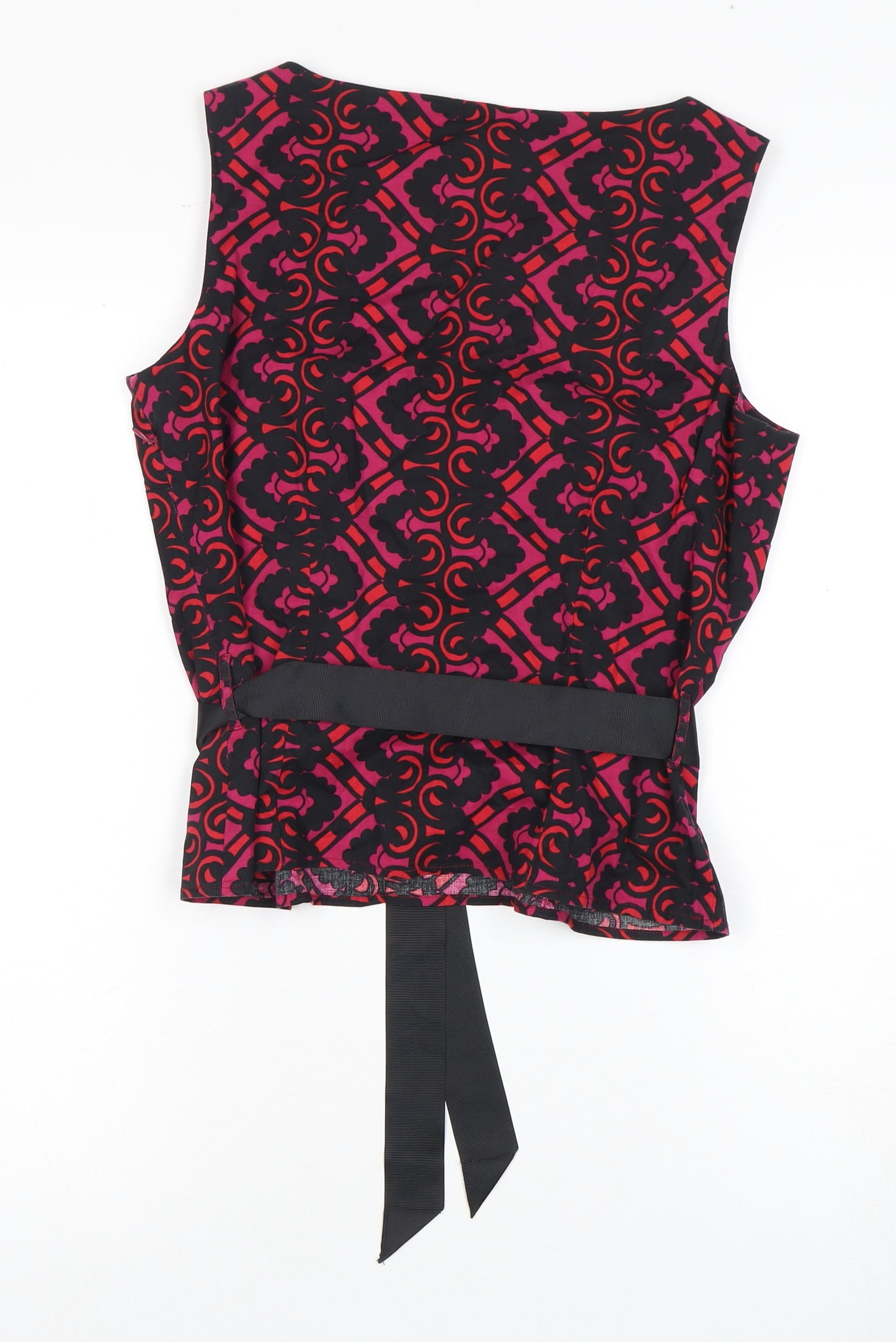 H&M Women's Multicoloured Sleeveless Top Size 14